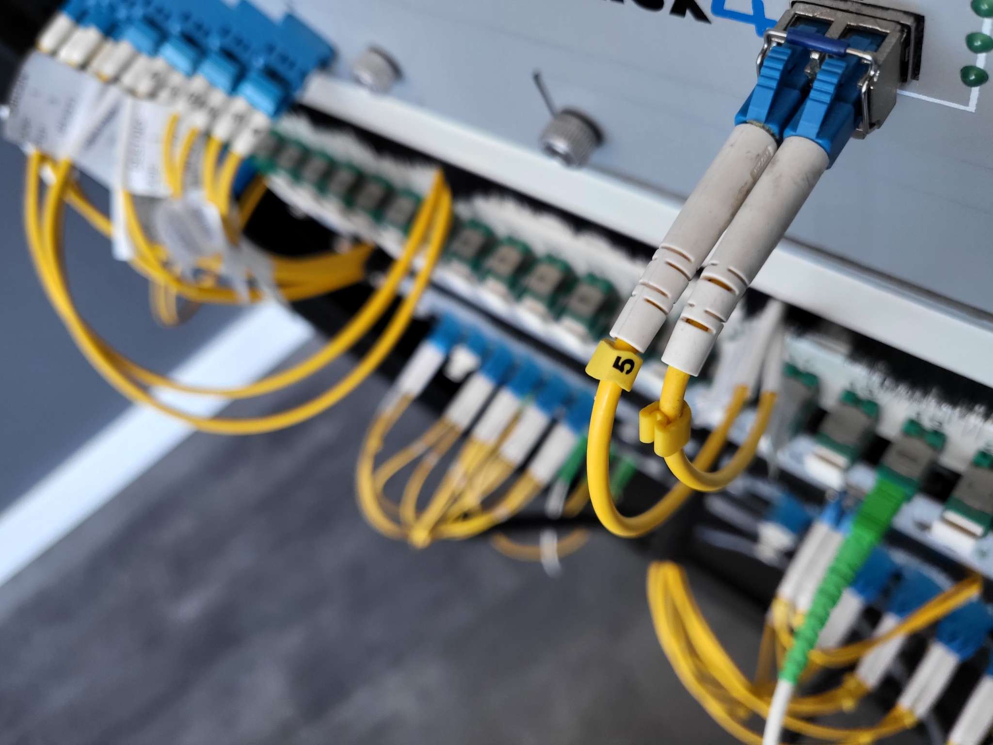 Cableado de fibra